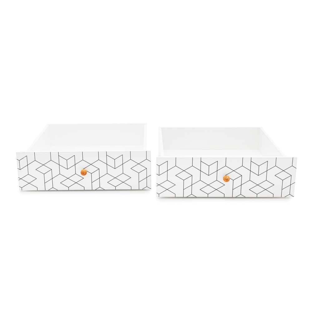 Выкатные ящики (2 шт.) для кровати Stumpa "Кубики" #1