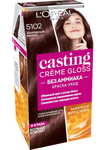 L'Oreal Paris Краска для волос Casting Creme Gloss, 5102 Холодный мокко, Лореаль  #1