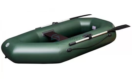 Лодка ПВХ "Skiff-220" гребная 1,5-местная зеленая #1