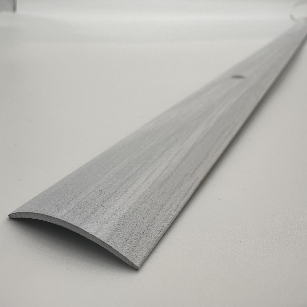 Порог алюминиевый стыкоперекрывающий одноуровневый стык (ПД 02) 30x4,4 900 мм ясень белый  #1
