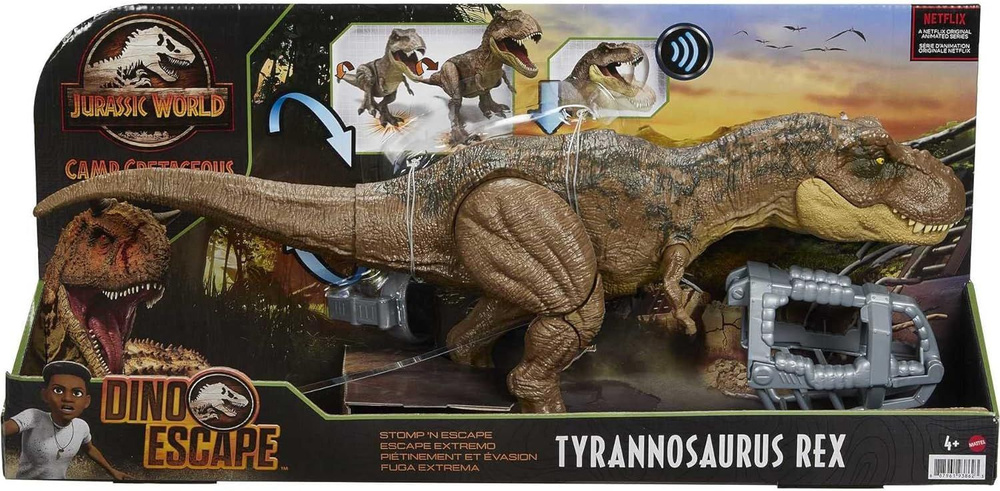 Динозавр Jurassic World Tyrannosaurus Rex - Тираннозавр Рекс топающий, со звуком 57 см GYW84  #1