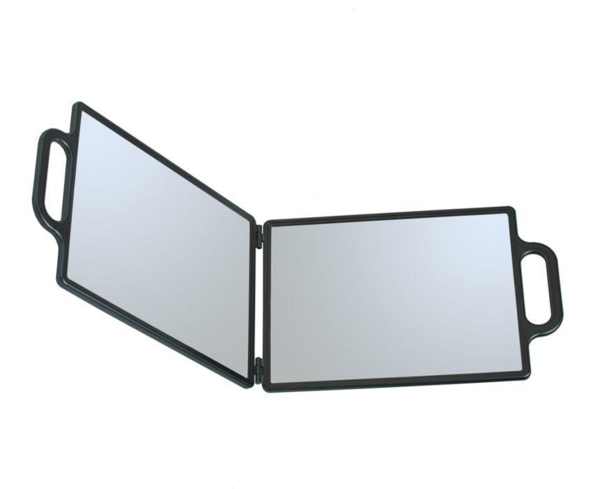 Зеркало заднего вида DEWAL PRO, пластик, черное, складное, с двумя ручками 23х30 см NB00035  #1