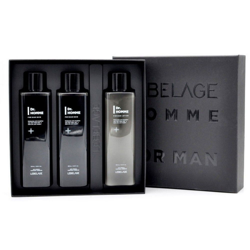 Lebelage Подарочный набор уходовых средств для лица мужской / Dr. Homme For Man 3 Set, 250 мл x 3  #1