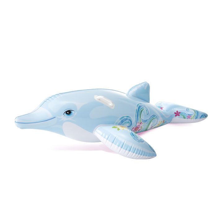 Надувная игрушка-наездник 175х66см "Дельфин" до 40кг, от 3 лет  #1
