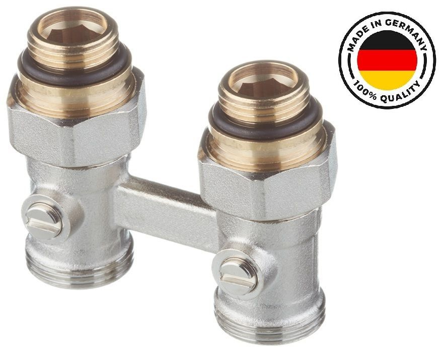 Мультифлекс для радиатора прямой / узел нижнего подключения G 1/2" xG 3/4" Germany 12407271001  #1