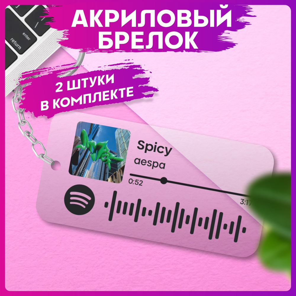 Брелок для ключей Spotify кпоп aespa парные аксессуары #1