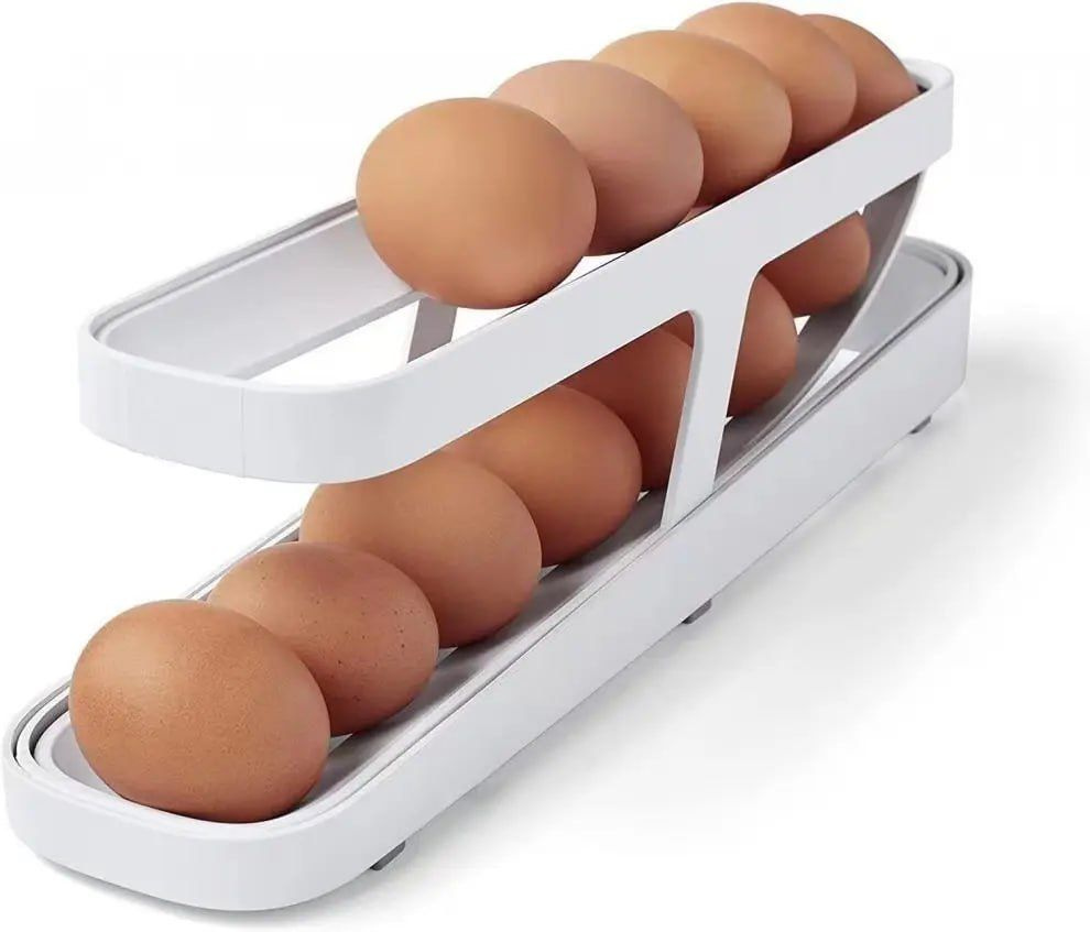 Подставка для яиц с автоподкатом двухъярусная #1