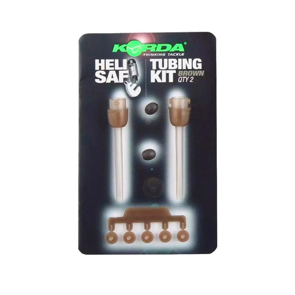 Набор для отстегивающейся клипсы KORDA Heli Safe Tubing Kit Brown #1