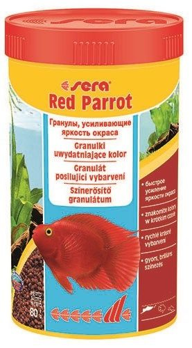 Sera Red Parrot корм для окраски крупных рыб и красныых попугаев 250мл  #1