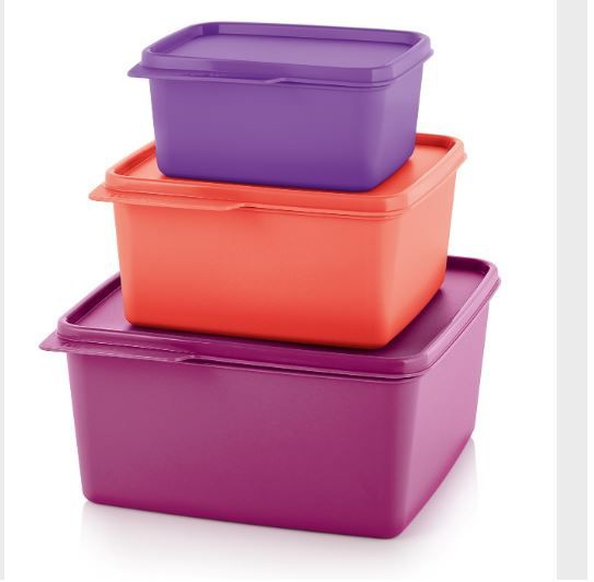 Tupperware Контейнер пищевой, 500 мл, 1200 мл, 2500 мл, 3 шт #1