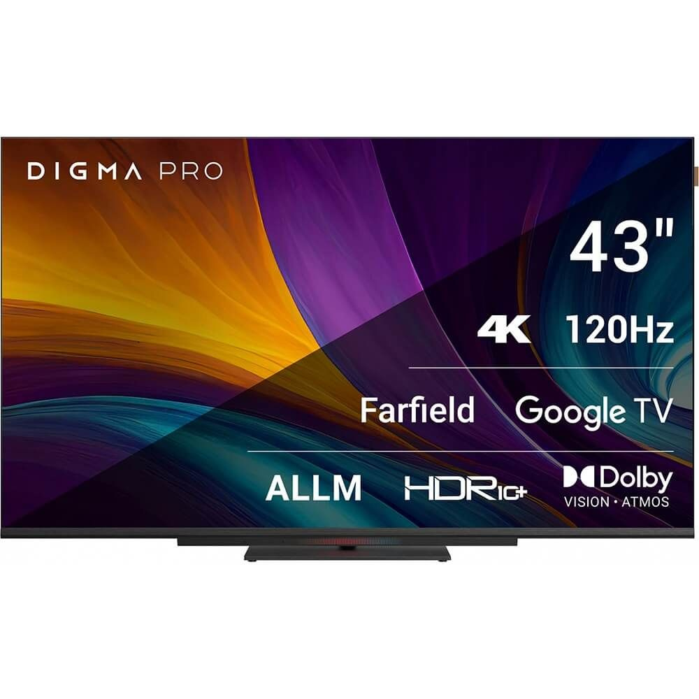 Digma Телевизор Pro 43C 43" 4K UHD LED Smart TV 43" 4K UHD, серебристый, черный  #1