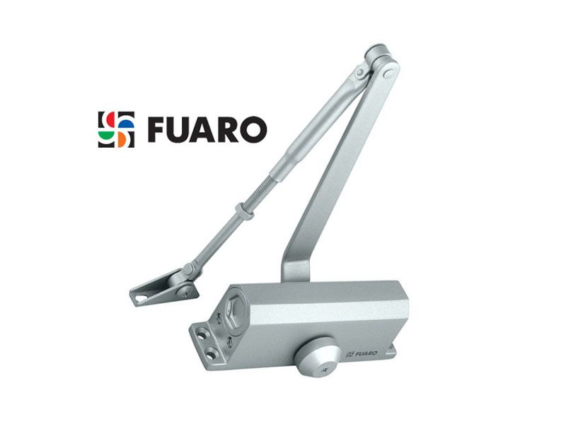 Доводчик дверной FUARO DS-205 AL до 120 кг,цвет серебро #1