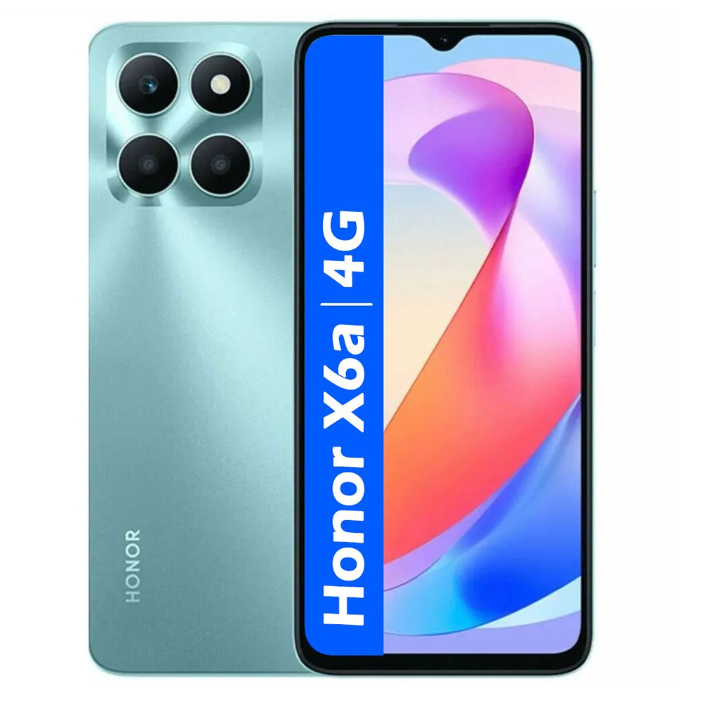 Honor Смартфон X6a 4/128 ГБ, зеленый #1