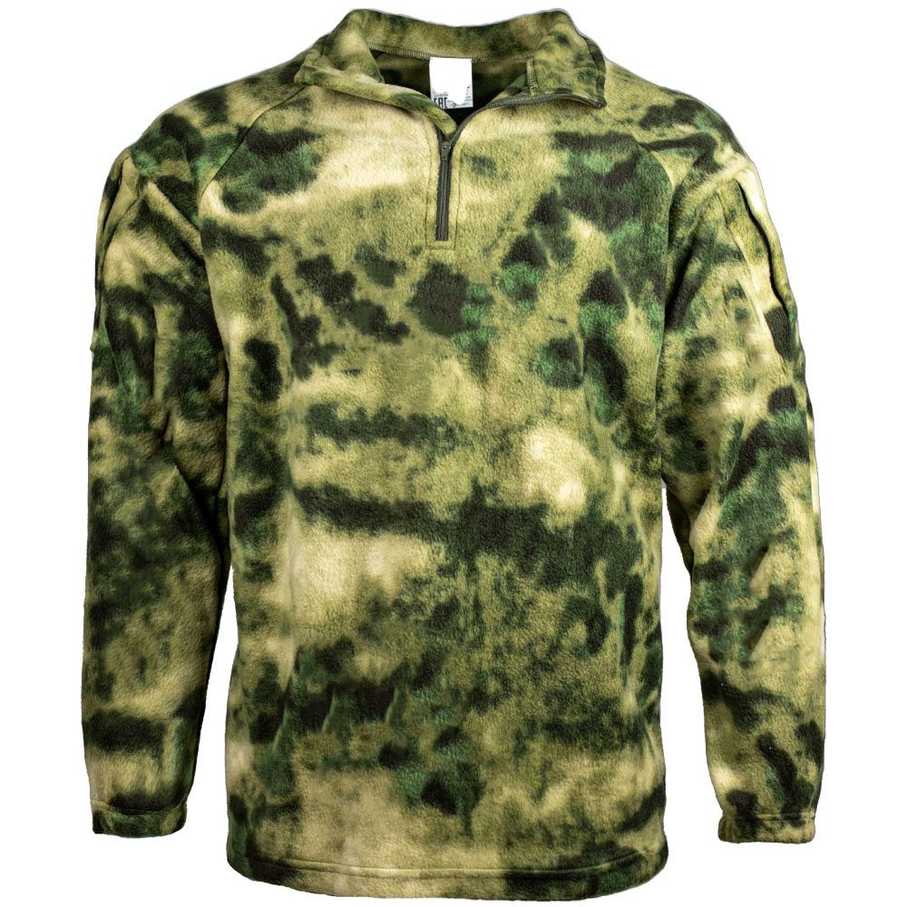Тактическая рубашка зимняя / демисезонная теплая флисовая (кофта толстовка). Камуфляж военный ВНГ Росгвардии #1
