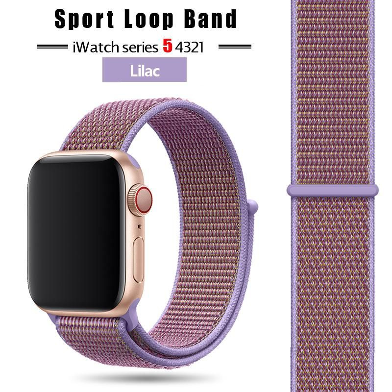 Нейлоновый ремешок для Apple Watch 38 / 40 / 41 mm Sport Loop Purple #1