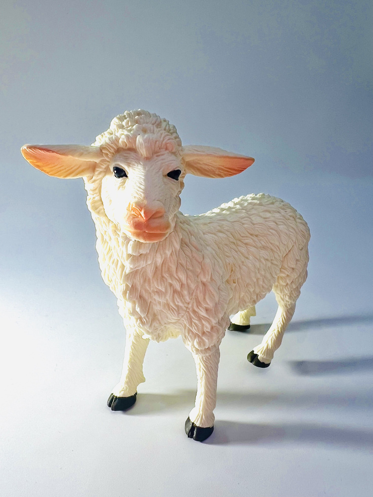 Фигурка животного Овечка/ барашек, для детей игрушка декоративная коллекционная  #1
