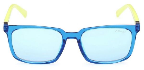 Детские солнцезащитные очки Guess GUS 9236 92X, цвет: синий, цвет линзы: голубой, прямоугольные, пластик #1