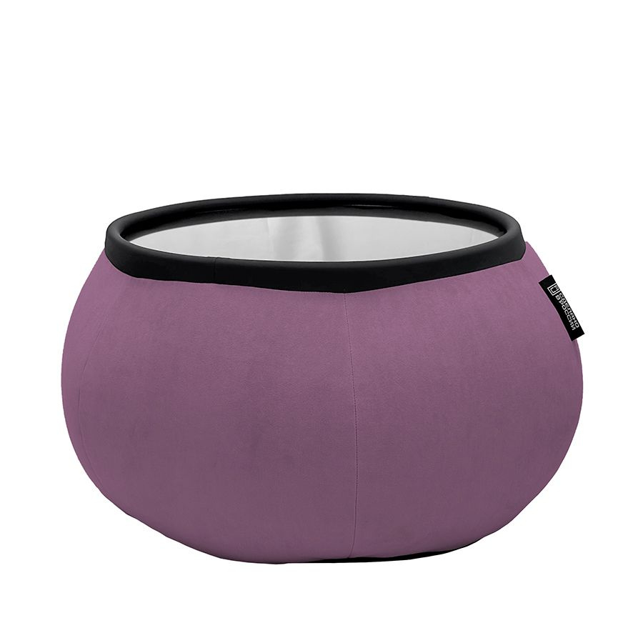 Бескаркасный столик пуф aLounge - Versa Table - Sakura Pink (велюр, фиолетовый) - современная лаунж мебель #1