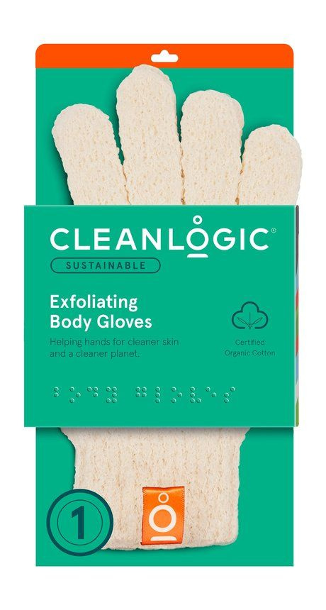 Набор из 2 мочалок-перчаток из органического хлопка Sustainable Exfoliating Body Gloves  #1