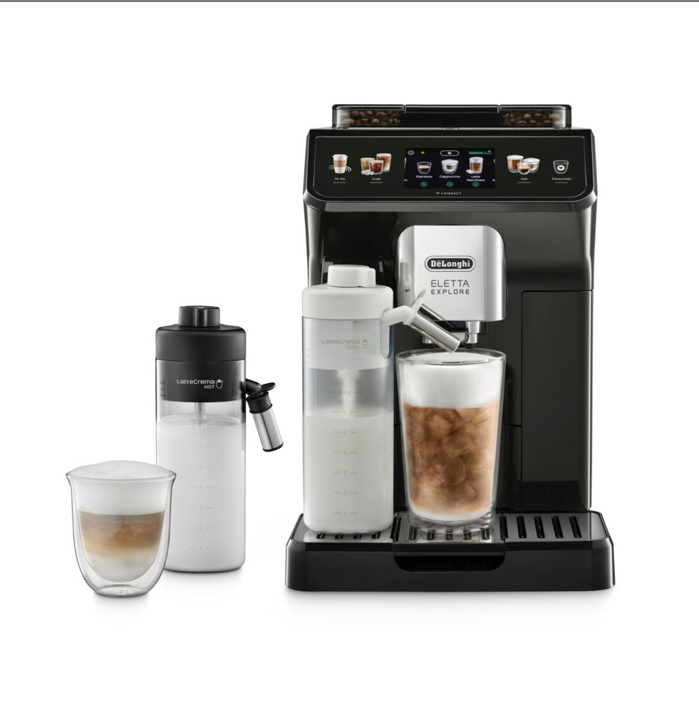 Автоматическая кофемашина DeLonghi Eletta Explore ECAM450.65.G, черный, черный матовый  #1