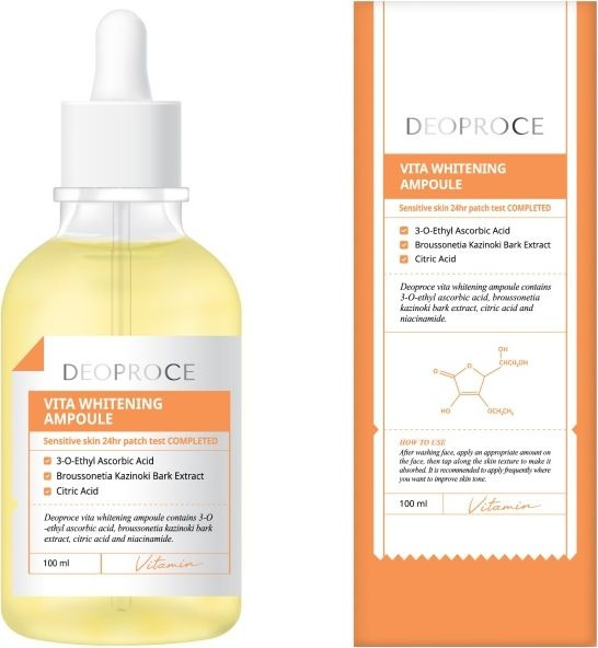 DEOPROCE / Деопрос Vita Whitening Ampoule Сыворотка для лица выравнивающая тон кожи, с витаминами 100мл #1
