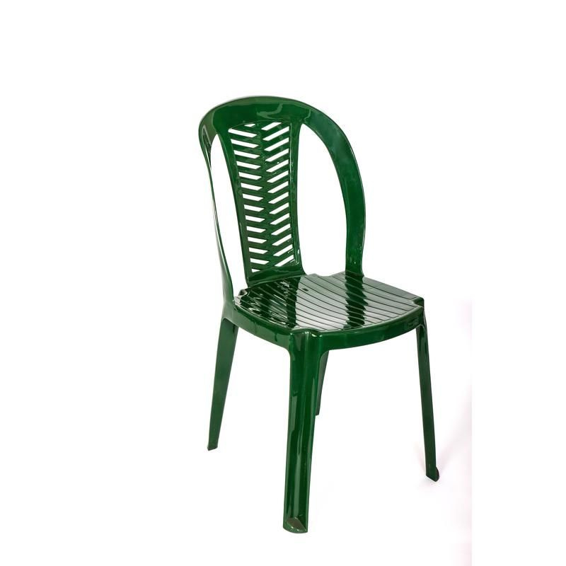 Садовое кресло без подлокотников Садовый стул пластик Темно-зеленый 53х45см h85см  #1