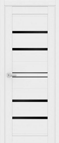 Дверное полотно FRANT Софт тач Grand 52 2000х600х35мм Дерево снежное Лакобель черное  #1