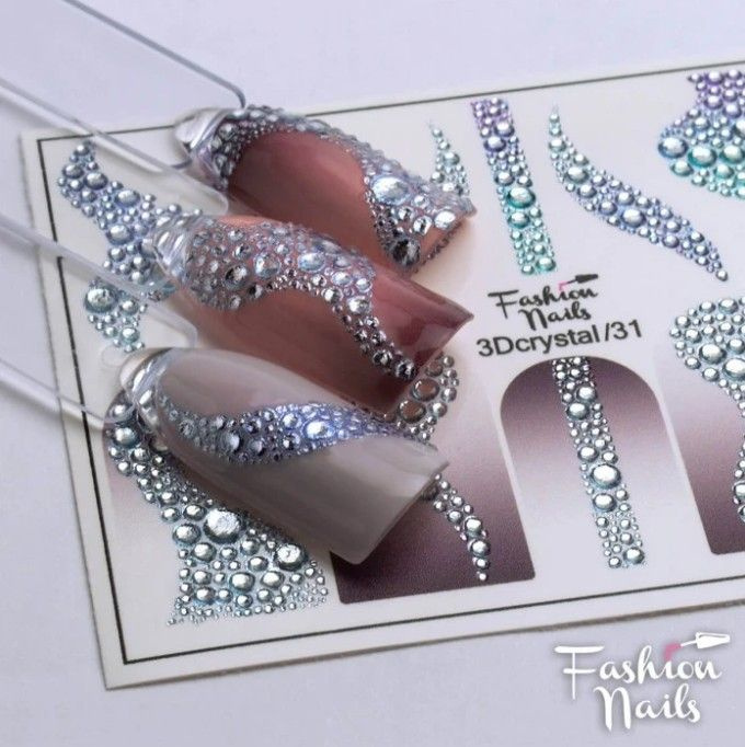 Слайдеры Fashion Nails 3D crystal 31 #1