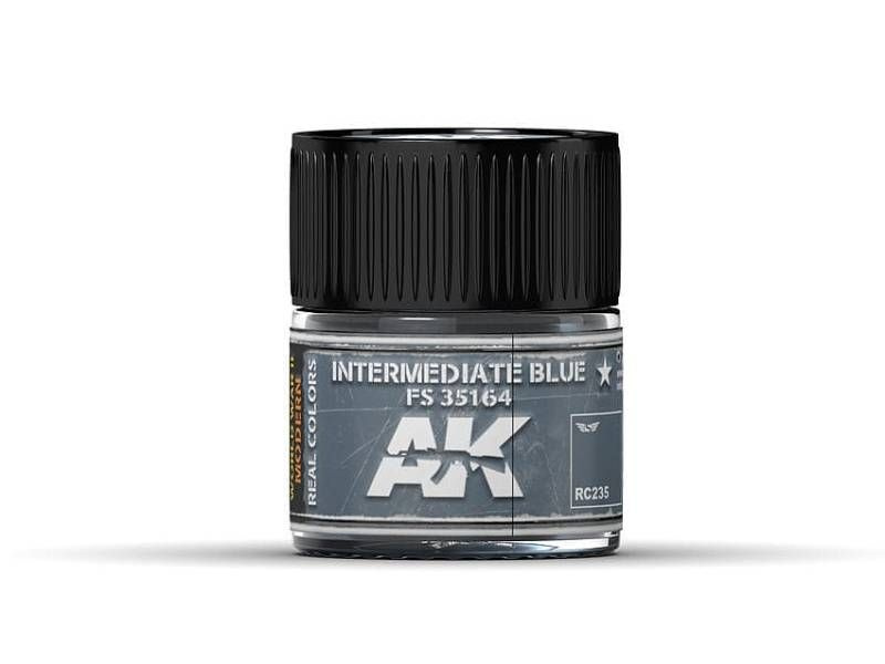 Акриловая лаковая краска AK Interactive Real Colors. Intermediate Blue FS 35164. 10 мл  #1