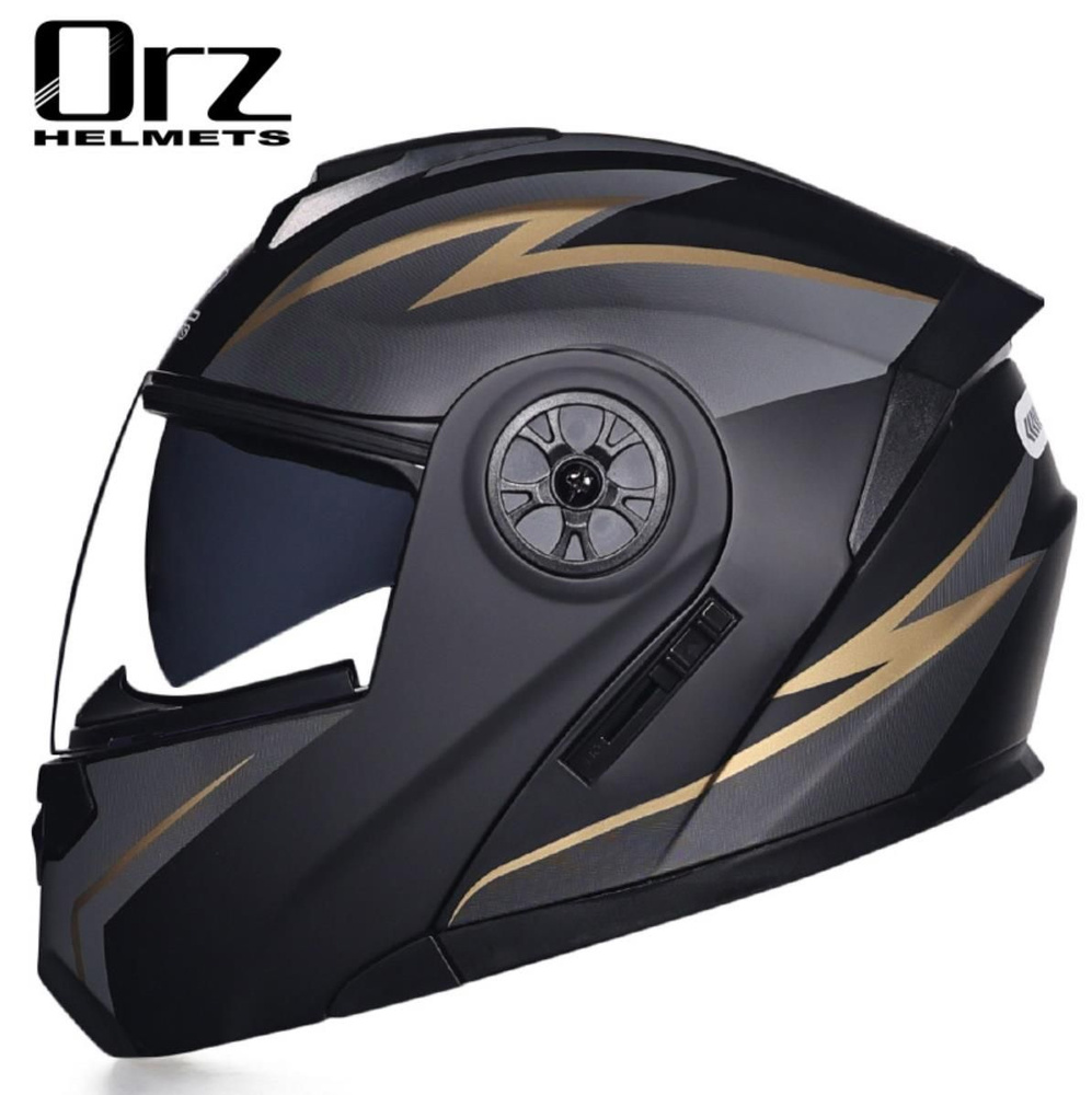 Orz HELMETS Мотошлем, цвет: золотой, размер: M #1