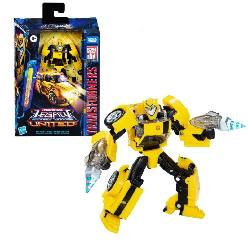 Игрушка Hasbro Трансформеры Legacy United Deluxe Class Animated Universe Bumblebee 5,5 дюйма F8524  #1