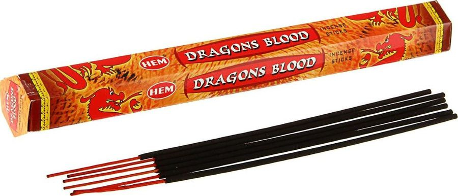 Hem Incense Sticks DRAGONS BLOOD (Благовония КРОВЬ ДРАКОНА, Хем), уп. 20 палочек.  #1