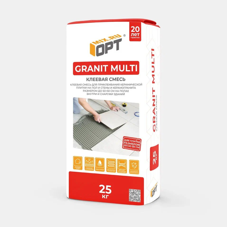 OPT-MIX Клей для плитки Клей для плитки OPT Granit Multi 25 кг 25 кг #1