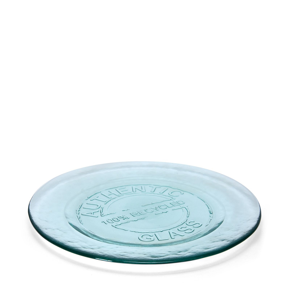 Тарелка сервировочная SAN MIGUEL "Authentic" 32х32х3 см, цв.прозрачный, стекло, 32 см  #1