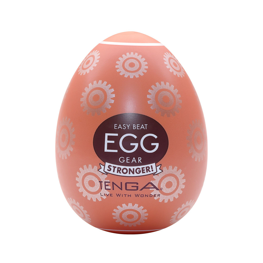 Мастурбатор TENGA EGG GEAR одноразовый рельефный стимулятор яйцо тенга с пробником лубриканта  #1