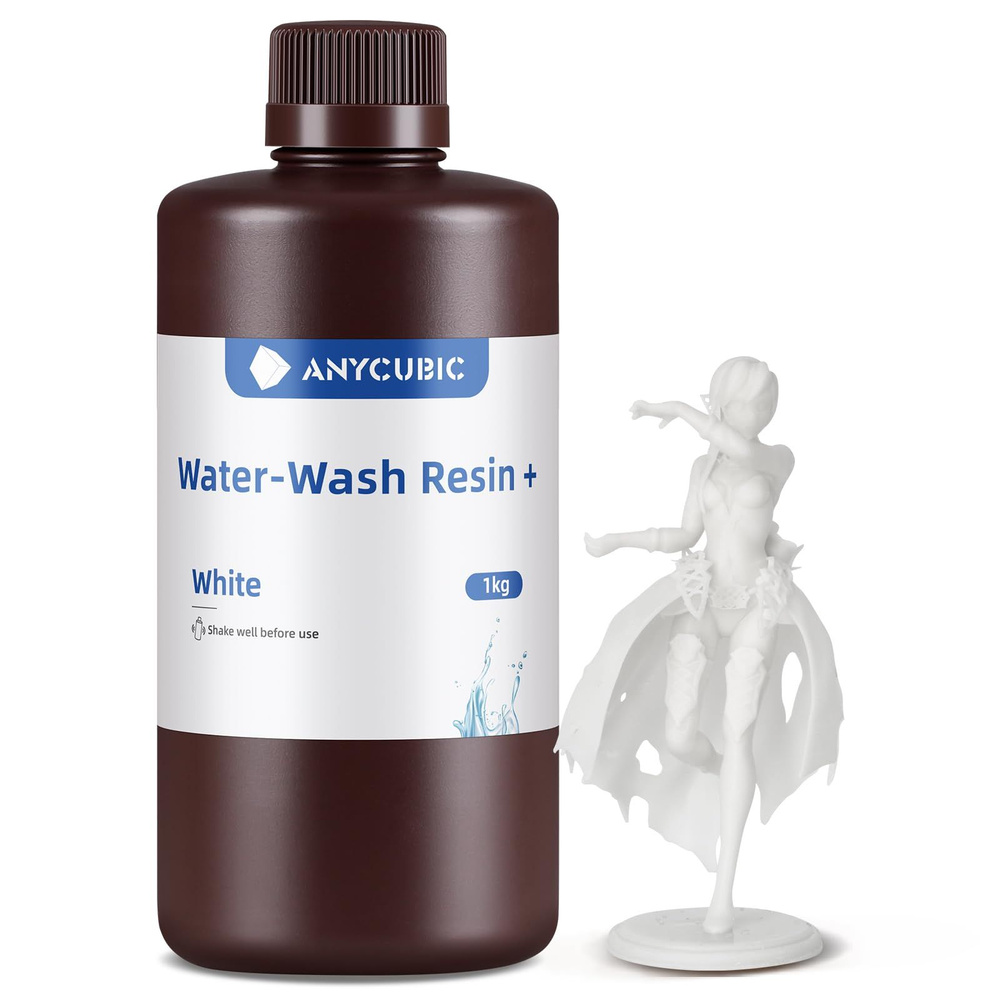 Фотополимерная смола Anycubic Water-Wash Resin+ (Белая) #1