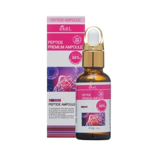 Ekel Ампульная сыворотка для лица Premium Ampoule Peptide, с пептидами, 30 гр  #1