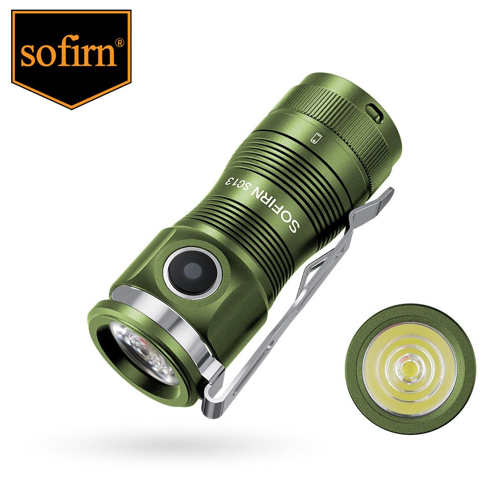 Sofirn SC13 6000K SST40 LED 1300лм Мини Тактический фонарик 18350 6000K Аварийный фонарь для ключей  #1