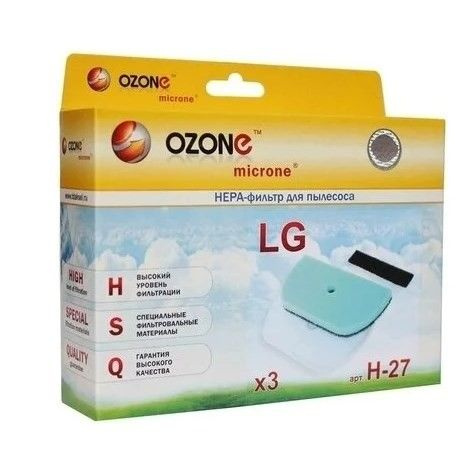 Набор микрофильтров Ozone H-27 для пылесоса LG #1