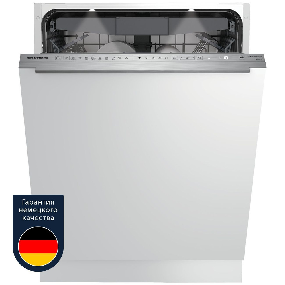Встраиваемая посудомоечная машина 60 см Grundig GNVP4551PW серая  #1
