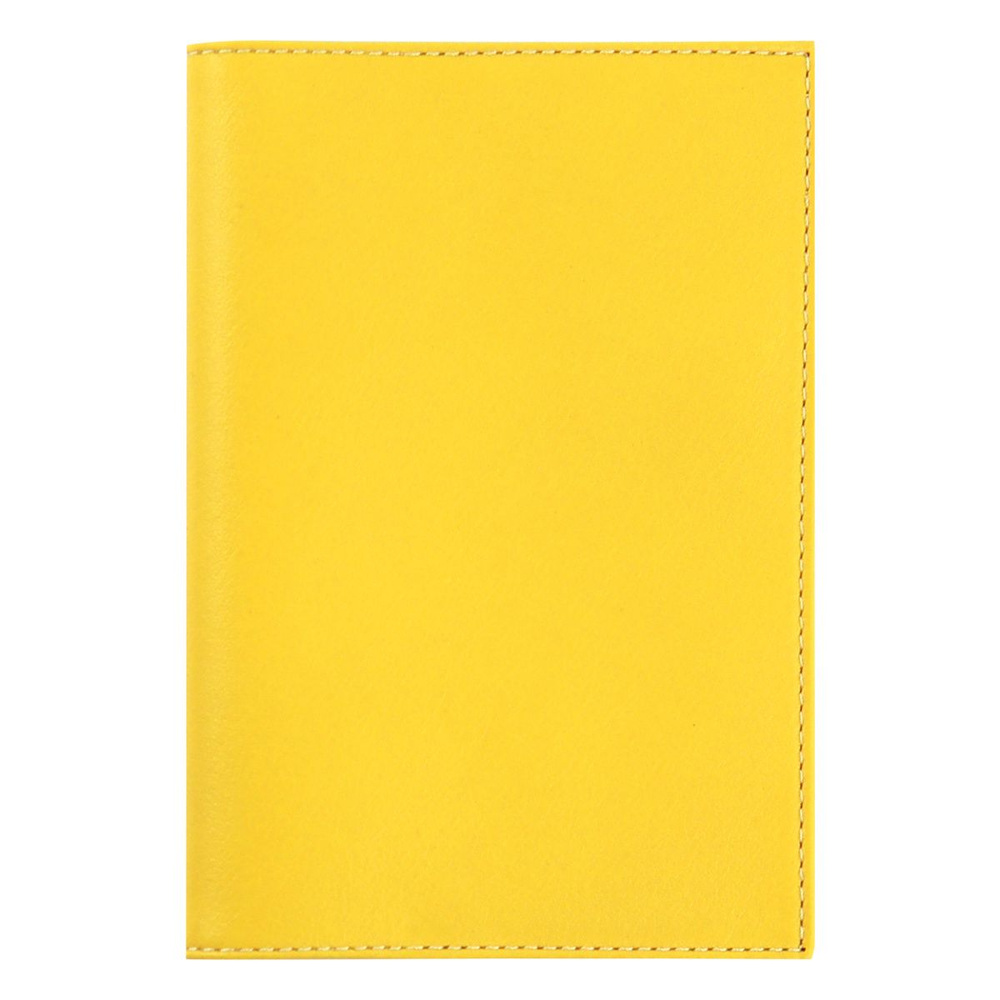 Обложка для паспорта натуральная кожа, цвет желтый Fabula O.1.CN  #1