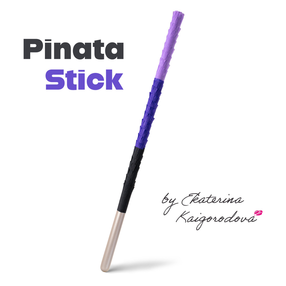 Бита для пиньяты, 60 см / Pinata stick by Ekaterina Kaigorodova / Палка для пиньяты от Екатерины Кайгородовой #1