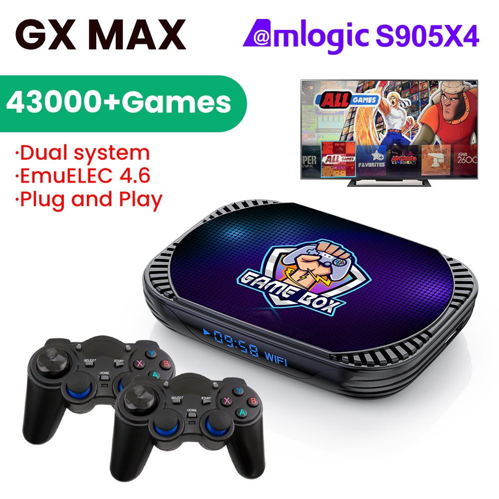 Игровая консоль GX MAX Retro Video Box для PSP/PS1/N64/Sega Saturn/DC Amlogic S905X4 4K HD TV Box Max #1