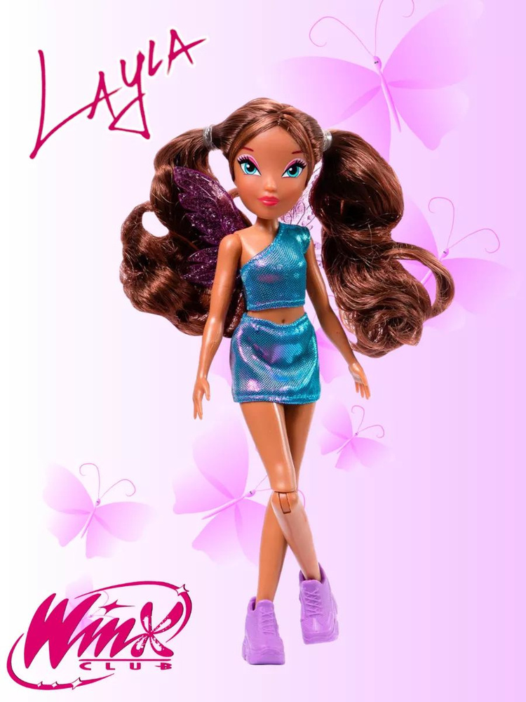 Шарнирная кукла Лейла с крыльями Winx Club #1