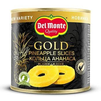 Ананасы Del Monte Gold кольца в соке, 435г х 5 штук #1
