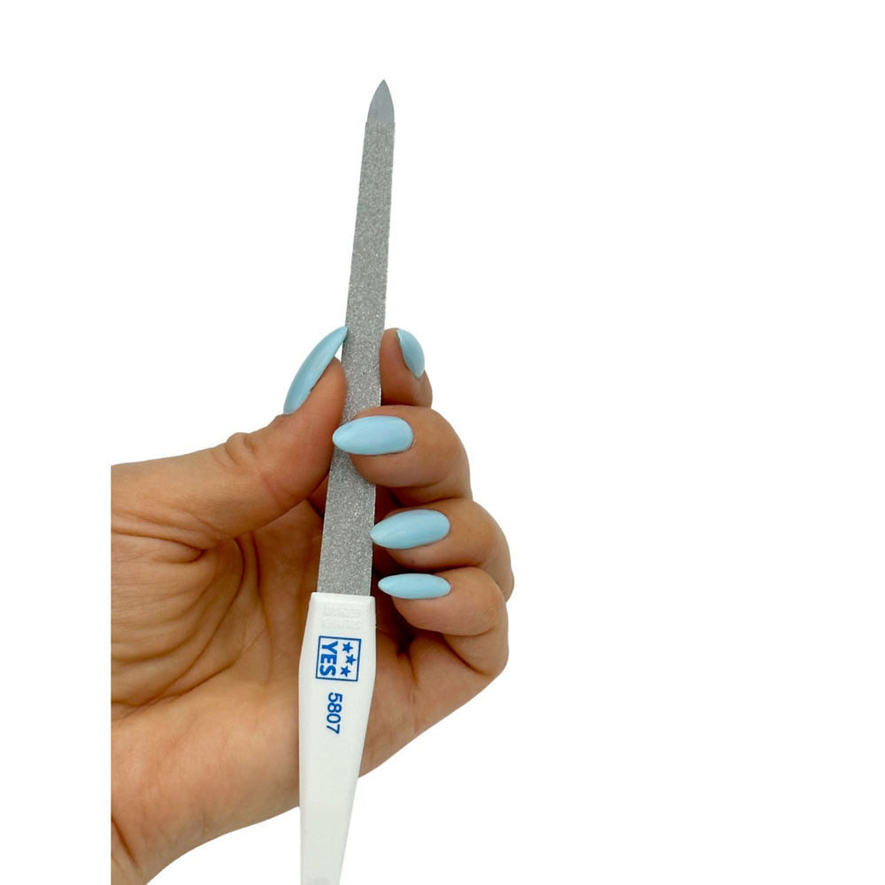 Пилочка для ногтей YES сапфировая 18 см плоская #1