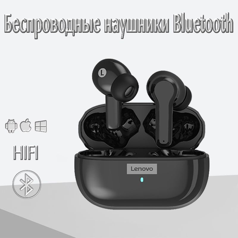 Беспроводная Bluetooth-гарнитура Lenovo LP1S для спортивных игр с шумоподавлением Bluetooth 5.0  #1