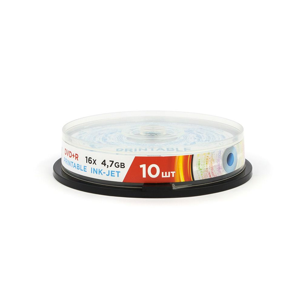 Диски Mirex DVD+R Ink Printable Cake Box (10 шт.) 4.7Gb , 16x (UL130029A1L) с поверхностью для струйной #1