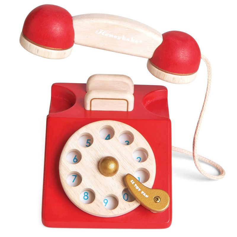 Игрушечный телефон Le Toy Van Vintage Wooden Phone #1