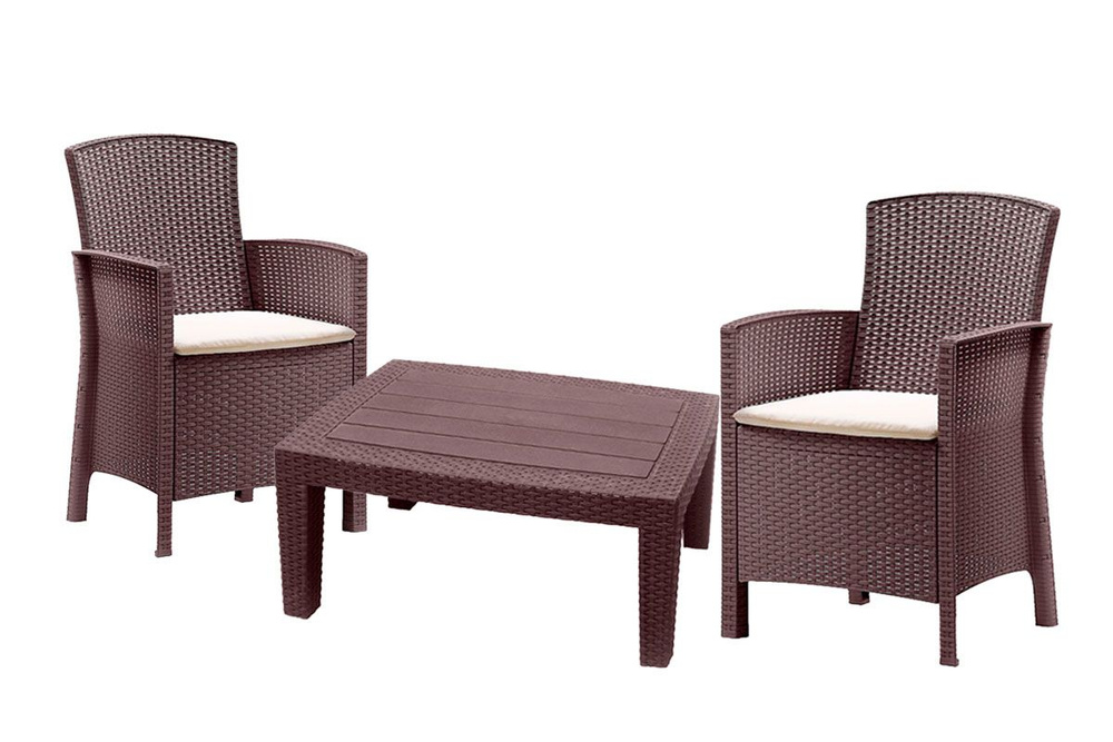 Комплект мебели Rosario Balcony Set, цвет коричневый #1